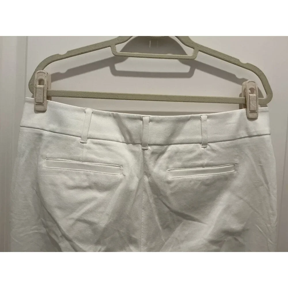 New York & Company Audrey Slim Leg Crop Women's 4 Way Stretch Size 14 White NWT - Picture 6 of 12